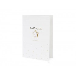 Ευχετήρια Κάρτα Twinkle με αποσπώμενη καρφίτσα Αστεράκι Ευχετήρια Κάρτα Twinkle με αποσπώμενη καρφίτσα Αστεράκι