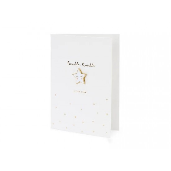 Ευχετήρια Κάρτα Twinkle με αποσπώμενη καρφίτσα Αστεράκι