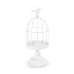 Επιτραπέζιο Διακοσμητικό λευκό Κλουβί Επιτραπέζιο Διακοσμητικό λευκό Κλουβί