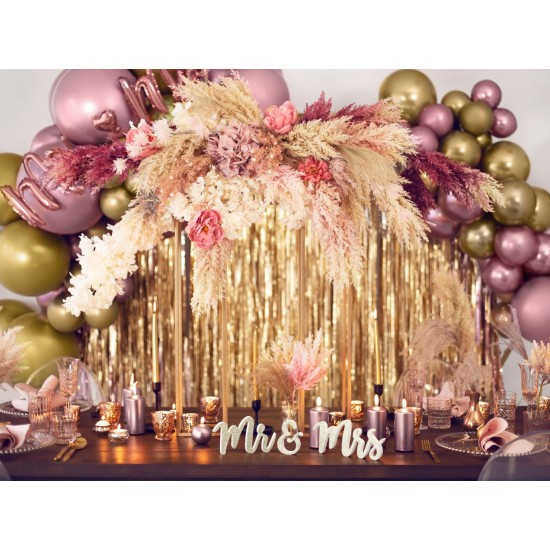 Γυάλινο Κηροπήγιο Rosegold ποτηράκι