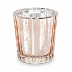 Γυάλινο Κηροπήγιο Rosegold ποτηράκι Γυάλινο Κηροπήγιο Rosegold ποτηράκι