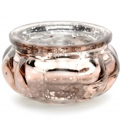 Γυάλινο Κηροπήγιο Rosegold στρογγυλό Γυάλινο Κηροπήγιο Rosegold στρογγυλό