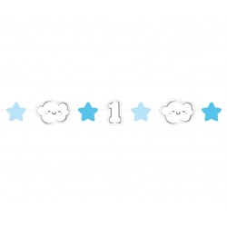 Γιρλάντα 1st Birthday Boy συννεφάκι 120cm Γιρλάντα 1st Birthday Boy συννεφάκι 120cm