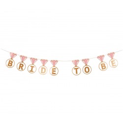 Γιρλάντα Bachelor "Bride to Be" με μονόπετρα 2.5 m