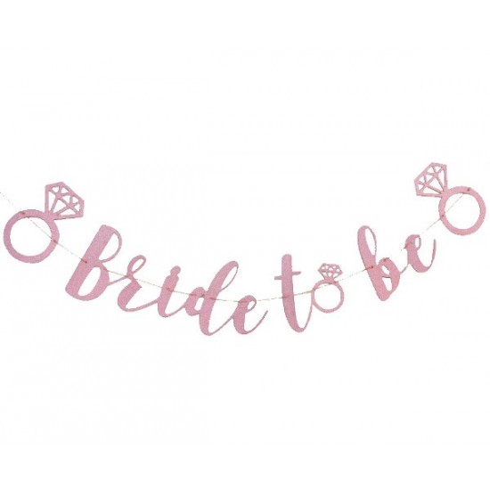 Γιρλάντα "Bride to Be" με γκλίτερ