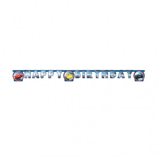 Γιρλάντα Happy Birthday Cars (200 cm)