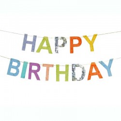 Γιρλάντα Happy Birthday Με Πολύχρωμα Γράμματα 220 cm Γιρλάντα Happy Birthday Με Πολύχρωμα Γράμματα 220 cm