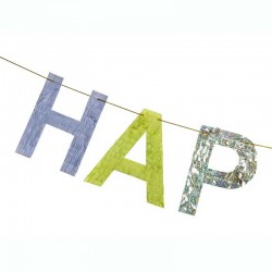 Γιρλάντα Happy Birthday Με Πολύχρωμα Γράμματα 220 cm Γιρλάντα Happy Birthday Με Πολύχρωμα Γράμματα 220 cm