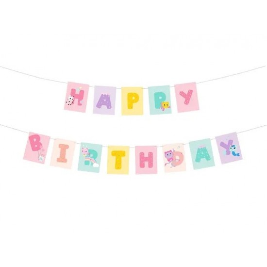 Γιρλάντα Happy Birthday Gabby's Dollhouse