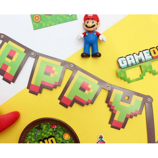 Γιρλάντα Happy Birthday - Game On (160cm)