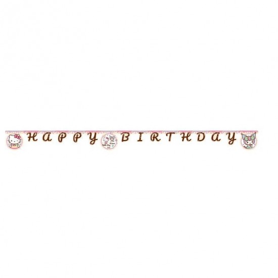 Γιρλάντα Happy Birthday - Hello Kitty & Kuromi (200cm)
