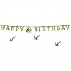 Γιρλάντα Happy Birthday - Jurassic World 165cm