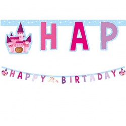 Γιρλάντα "Happy Birthday" Μονόκερος και Κάστρο 1,85m Γιρλάντα "Happy Birthday" Μονόκερος και Κάστρο 1,85m