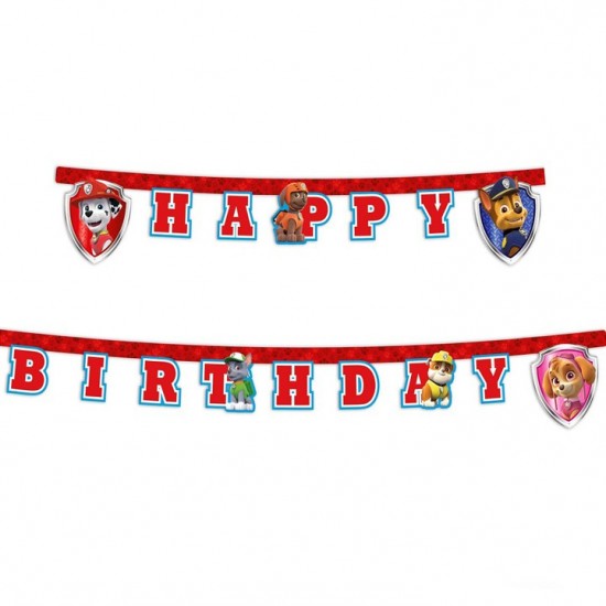 Γιρλάντα "Happy Birthday" Paw Patrol 200CM