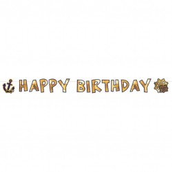 Γιρλάντα Happy Birthday Πειρατές Γιρλάντα Happy Birthday Πειρατές