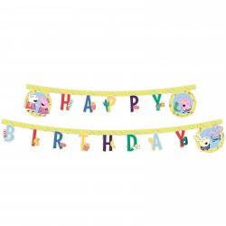 Γιρλάντα "Happy Birthday" Πέππα το Γουρουνάκι 200cm Γιρλάντα "Happy Birthday" Πέππα το Γουρουνάκι 200cm
