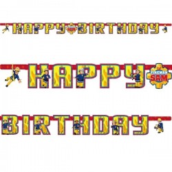 Γιρλάντα "Happy Birthday"  Πυροσβέστης Sam Γιρλάντα "Happy Birthday"  Πυροσβέστης Sam