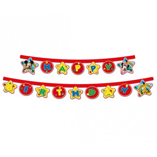 Γιρλάντα "Happy Birthday" Playful Mickey Mouse 2.2m