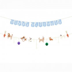 Γιρλάντα Happy Birthday Σκυλάκια 2.10m Γιρλάντα Happy Birthday Σκυλάκια 2.10m