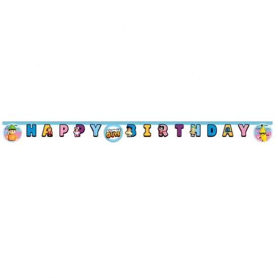Γιρλάντα Happy Birthday - Stumble Guys (200cm)