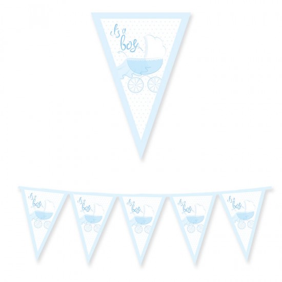 Τριγωνικά Σημαιάκια - It's A Boy (3m)