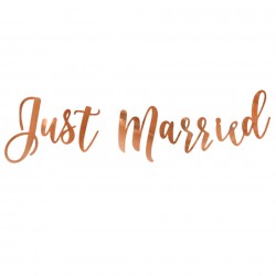 Γιρλάντα Just Married, rose gold, 20x77cm Γιρλάντα Just Married, rose gold, 20x77cm
