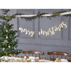 Γιρλάντα ξύλινη - Merry Christmas Γιρλάντα ξύλινη - Merry Christmas