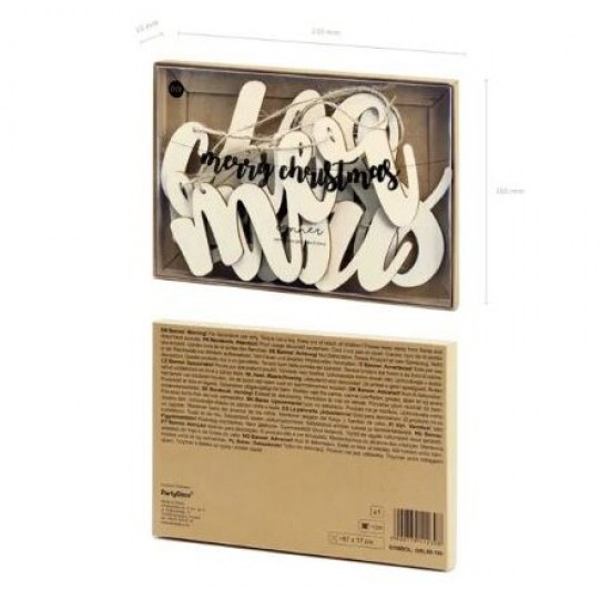 Γιρλάντα ξύλινη - Merry Christmas