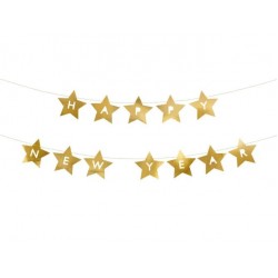 Γιρλάντα με αστέρια - Happy New Year Γιρλάντα με αστέρια - Happy New Year
