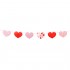 Γιρλάντα με Καρδιές Patterns 200cm