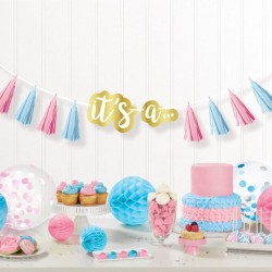Γιρλάντα με φούντες Gender Reveal 240cm Γιρλάντα με φούντες Gender Reveal 240cm