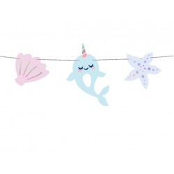 Γιρλάντα Φάλαινα Μονόκερος 1m