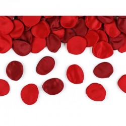 Υφασμάτινα Κόκκινα ροδοπέταλα σε σακουλάκι