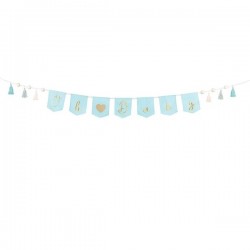 Υφασμάτινα Σημαιάκια γαλάζια Oh Baby Υφασμάτινα Σημαιάκια γαλάζια Oh Baby