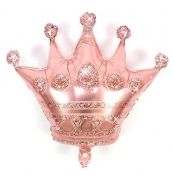 Junior Shape Μπαλόνι ροζ-χρυσό Κορώνα Junior Shape Μπαλόνι ροζ-χρυσό Κορώνα