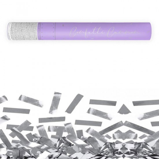 Κανονάκι με ασημί κομφετί