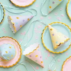 Καπελάκια πάρτυ 6 χρώματα με αστεράκια (6 τεμ) Καπελάκια πάρτυ 6 χρώματα με αστεράκια (6 τεμ)