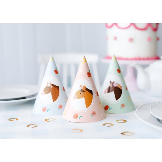 Καπελάκια πάρτυ Άλογo Vintage (6 τεμ)