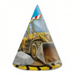 Καπελάκια πάρτυ Μπουλντόζες (6 τεμ) Καπελάκια πάρτυ Μπουλντόζες (6 τεμ)
