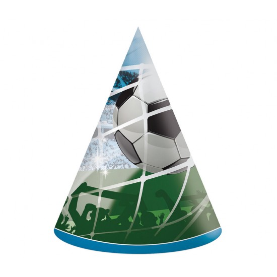 Καπελάκια πάρτυ Ποδόσφαιρο (6 τεμ)
