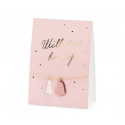 Κάρτα με Βραχιόλι Will you be my Maid of Honor Κάρτα με Βραχιόλι Will you be my Maid of Honor