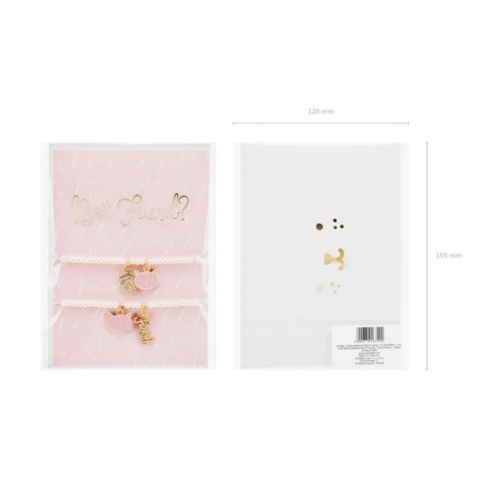 Κάρτα με βραχιόλια Best Friends Κάρτα με βραχιόλια Best Friends