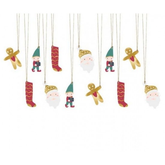 Καρτελάκια για Χριστουγεννιάτικα Δώρα (12 τεμ)