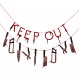 Keep Out - Ματωμένη Γιρλάντα με μαχαίρια Keep Out - Ματωμένη Γιρλάντα με μαχαίρια