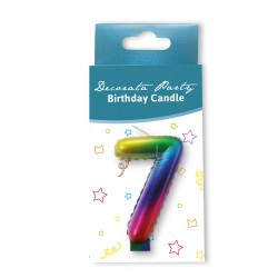 Κεράκι Rainbow Aριθμός 7 Κεράκι Rainbow Aριθμός 7