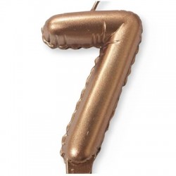 Κεράκι Rosegold Αριθμός 7 Κεράκι Rosegold Αριθμός 7