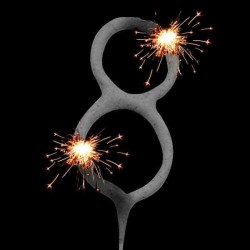 Κεράκι Sparkle αριθμός 8