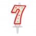 Κεράκι Τούρτας Aριθμός 7 πουά