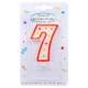 Κεράκι Τούρτας Aριθμός 7 πουά