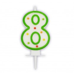 Κεράκι Τούρτας Aριθμός 8 πουά